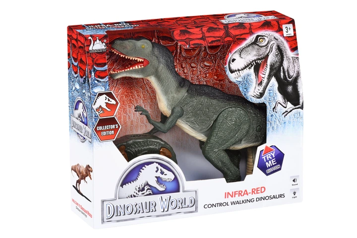 Динозавр Same Toy Dinosaur World Тиранозавр зеленый (свет, звук) RS6124Ut - изображение 11