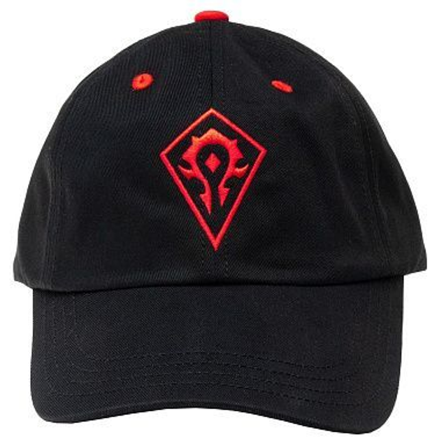 Бейсболка JINX World of Warcraft Horde Dad Hat Black 