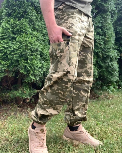 Тактичні штани ЗСУ військові армійські Джоггери піксель розмір 50 - зображення 2