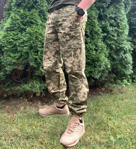Тактические штаны ВСУ военные армейские Джоггеры пиксель размер 52 - изображение 1