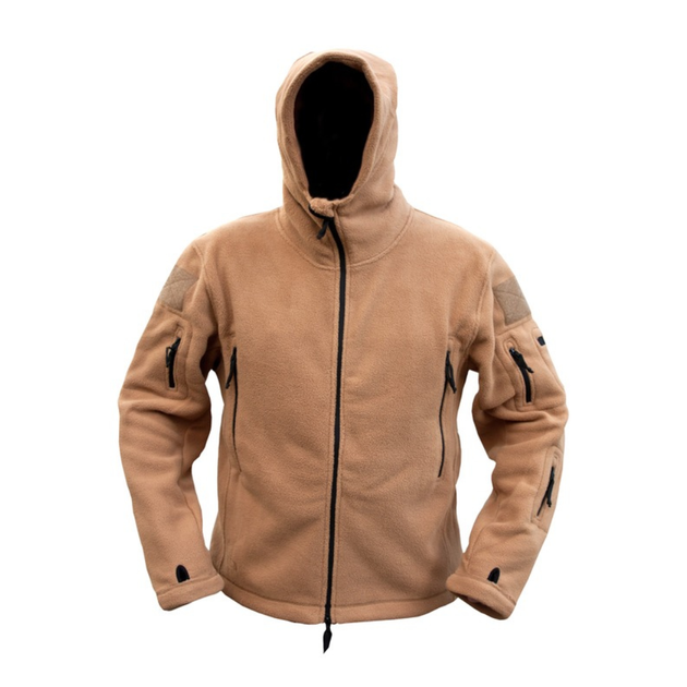 Флисовая кофта Recon Hoodie, Kombat Tactical, Coyote, S - Фото 3 Флисовая кофта Recon Hoodie, Kombat Tactical, Coyote, S - изображение 3