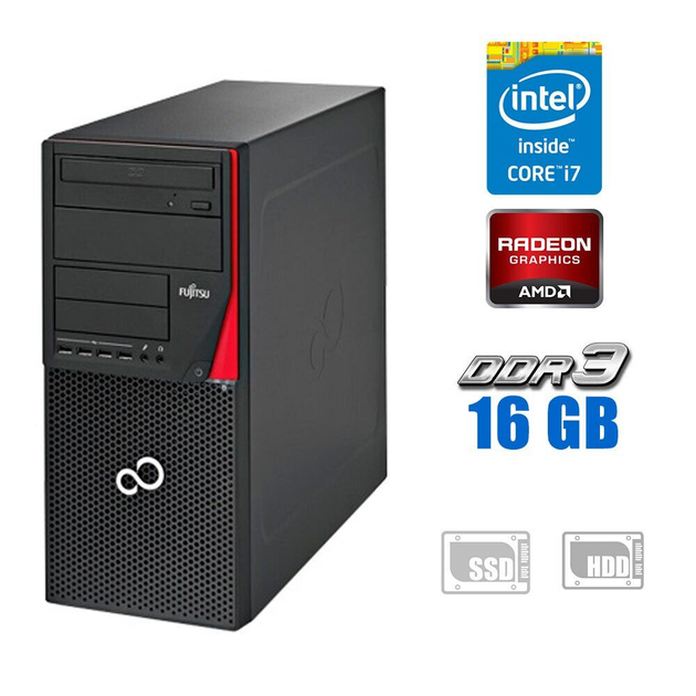 Игровой ПК Fujitsu / Core i7-4790 (4(8) ядра по 3.6-4GHz) / 16GB DDR3 ...