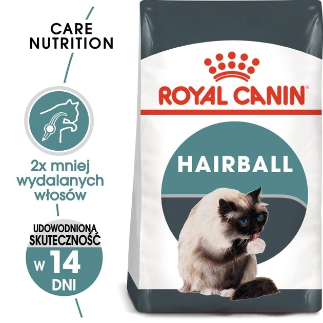 Sucha karma dla kotów Royal Canin Hairball Care 10 kg (2534100/11401) (3182550721424/0262557721757) - obraz 2