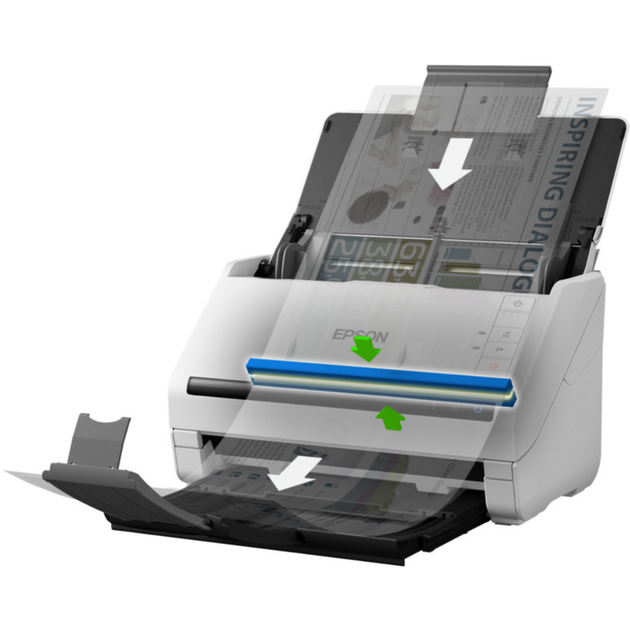 Сканер Epson DS-530II Светло-серый А4 - изображение 2