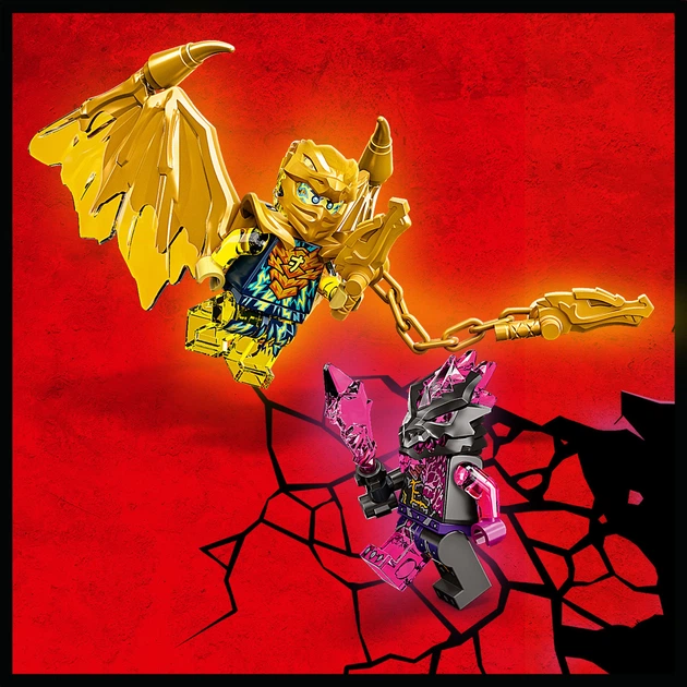 Zestaw klocków LEGO Ninjago Złoty smoczy motocykl Jaya 137 elementów (71768) - obraz 7