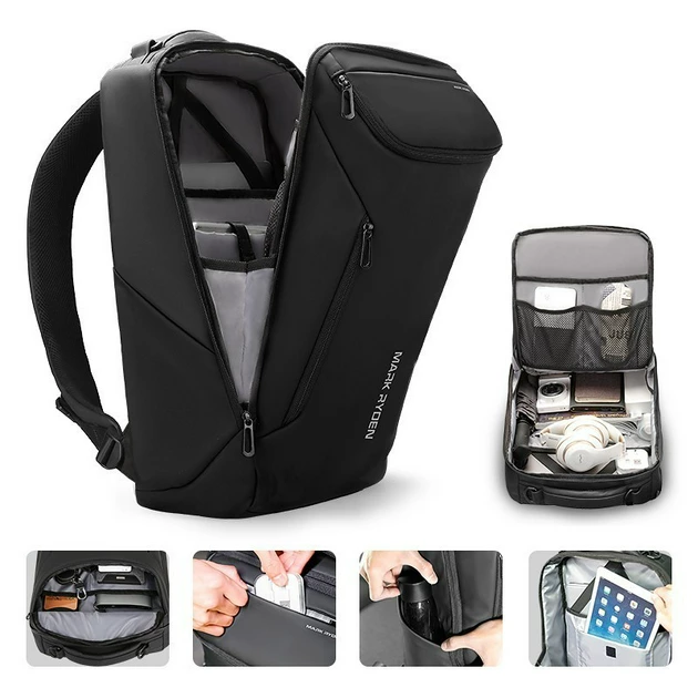 Рюкзак міський Mark Ryden MR 9031Y BK для ноутбука 15,6" USB об'єм 26 л. - Фото 5 Рюкзак міський Mark Ryden MR 9031Y BK для ноутбука 15,6" USB об'єм 26 л. - зображення 5