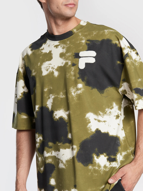 T-shirt męski z nadrukiem Fila FAM0139-63014 S Zielony (4064556305497) - obraz 4
