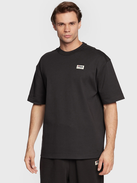 T-shirt męski basic Fila FAM0149-80001 S Czarny (4064556289278) - obraz 1