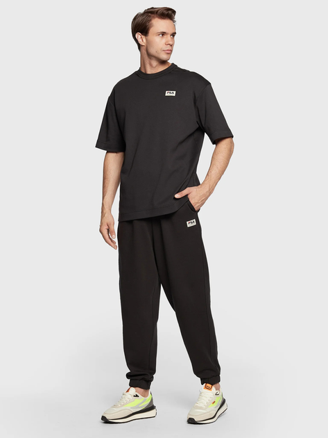 T-shirt męski basic Fila FAM0149-80001 S Czarny (4064556289278) - obraz 3