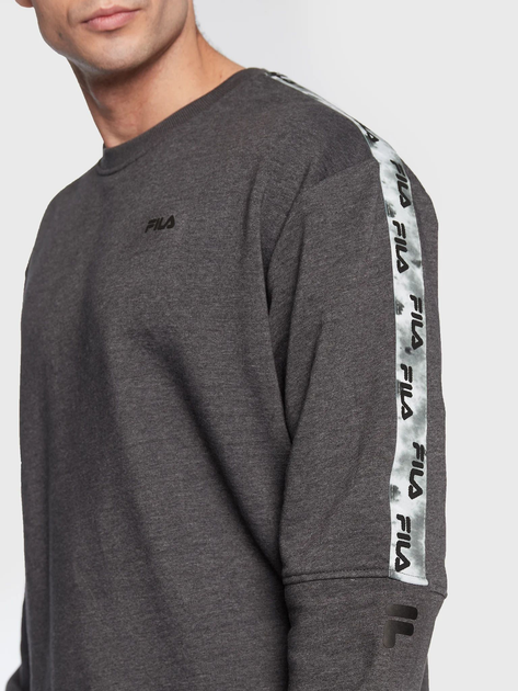 Світшот чоловічий Fila FAM0193-80029 L Сірий (4064556293084) - зображення 4