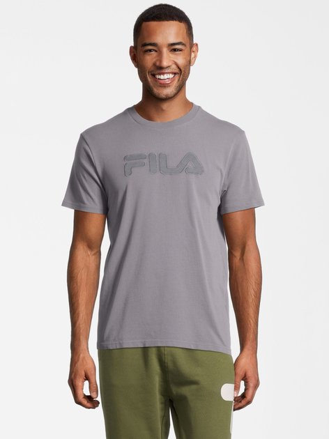 T-shirt męski basic Fila FAM0279-80027 L Szary (4064556366009) - obraz 1