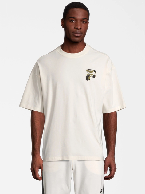 T-shirt męski basic Fila FAM0140-10010 L Biały (4064556333926) - obraz 1