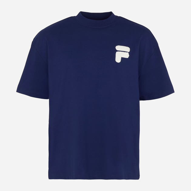 T-shirt męski luźny Fila FAM0140-50016 M Niebieski (4064556333995) - obraz 6
