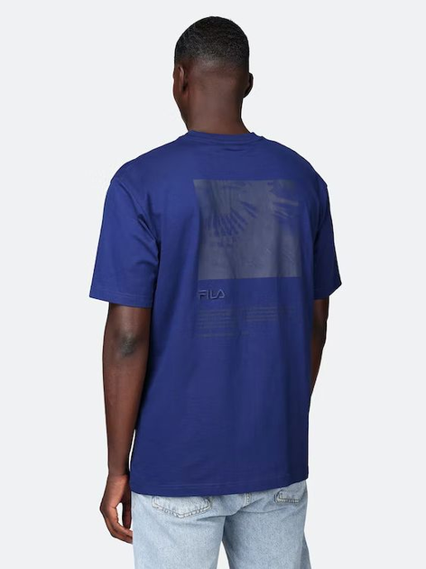 T-shirt męski basic Fila FAM0146-50016 S Niebieski (4064556288851) - obraz 2