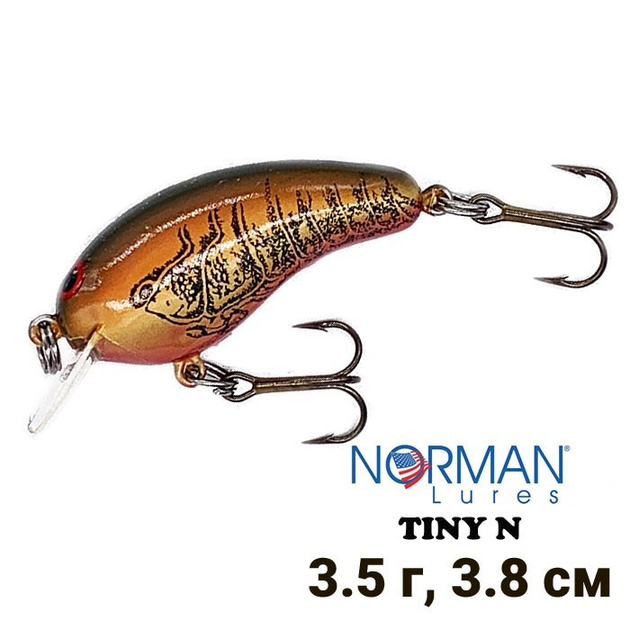 Воблер Norman Lures Tiny N 38мм 3,5гр TN-54 Spring Craw – фото
