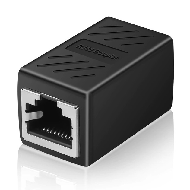 Переходник адаптер, соединитель витой пары LAN Ethernet RJ45 - RJ45 ...