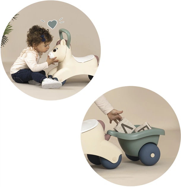 Jeździk Smoby Little Pony z przyczepką 12 miesięcy (7600140502) - obraz 4