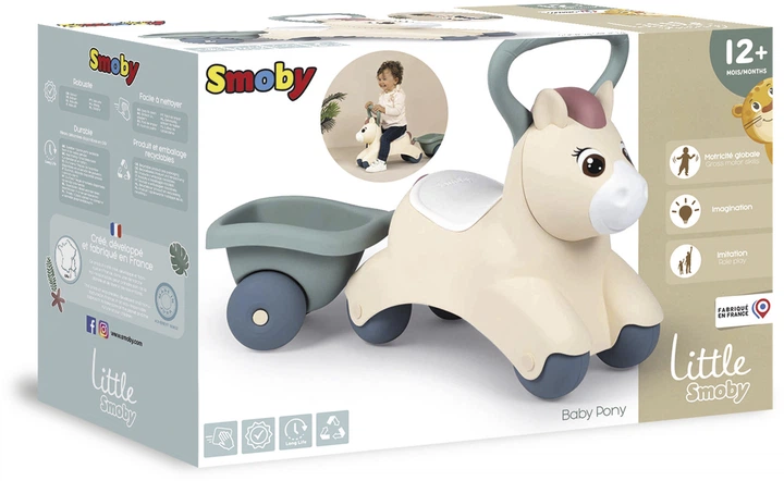 Jeździk Smoby Little Pony z przyczepką 12 miesięcy (7600140502) - obraz 5