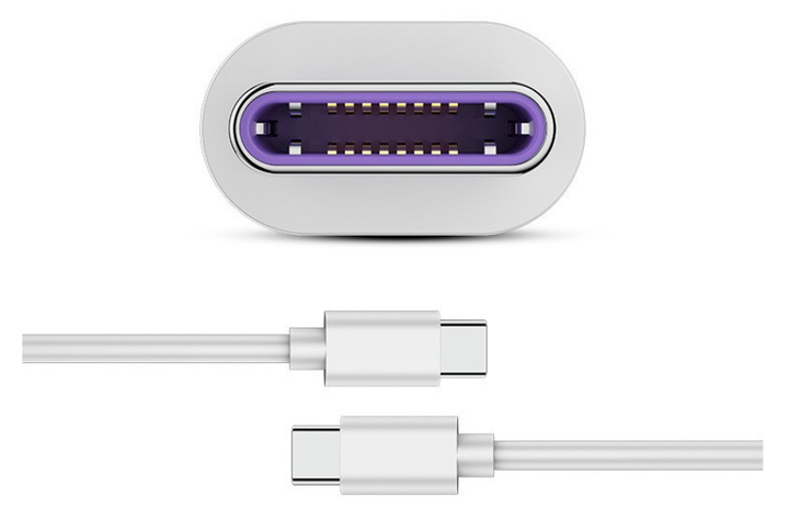 Кабель Data Cable Super Charge 40W / 5A 1m USB на Type-C / USB-C для Huawei (white) - Фото 5 Кабель Data Cable Super Charge 40W / 5A 1m USB на Type-C / USB-C для Huawei (white) - изображение 5