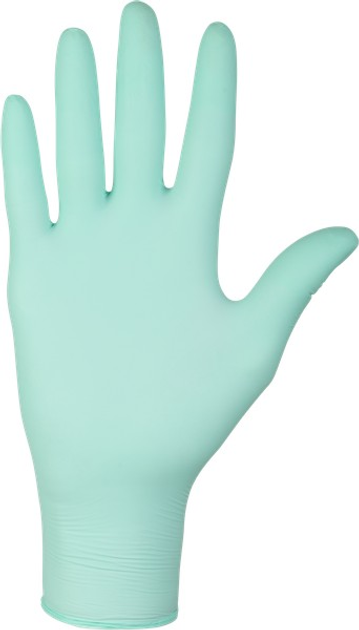 Перчатки медицинские Mercator Medical Nitrylex® Green нитриловые нестерильные неопудреные L 100 шт Мятные (6736093) - изображение 1