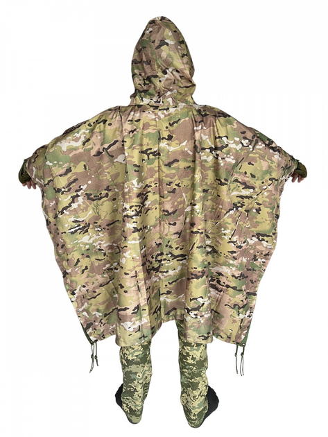 Военный дождевик пончо ЗСУ плащ палатка мультикам - изображение 2