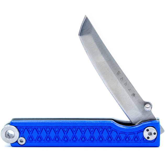 Нож складной карманный, туристический, с фиксацией Liner Lock StatGear PKT-AL-BLUE Pocket Samurai 118 мм - изображение 1