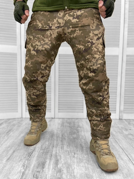 Тактичні теплі військові бойові штани, Камуфляж: Піксель, Розмір: L - зображення 1