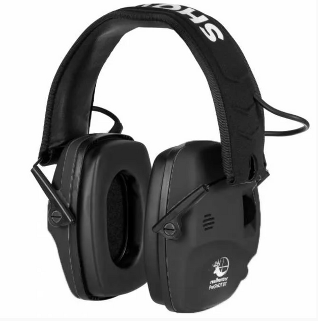 Професійні Активні Тактичні Навушники REALHUNTER Active ProSHOT BT Bluetooth Чорний (EM030 BLACK) - зображення 1