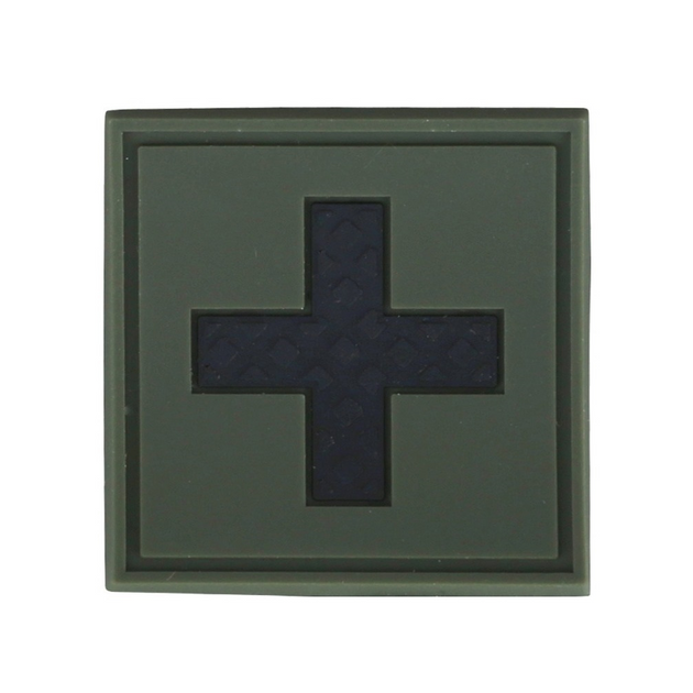Шеврон "Перша медична допомога", Kombat Tactical, Olive-Black - зображення 1