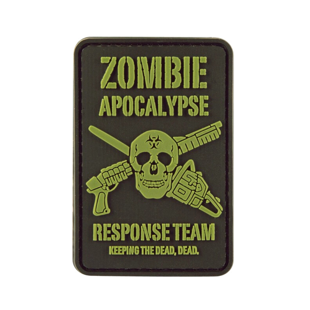 Шеврон "Zombie Apocalypse", Kombat Tactical, Black/Olive - зображення 1