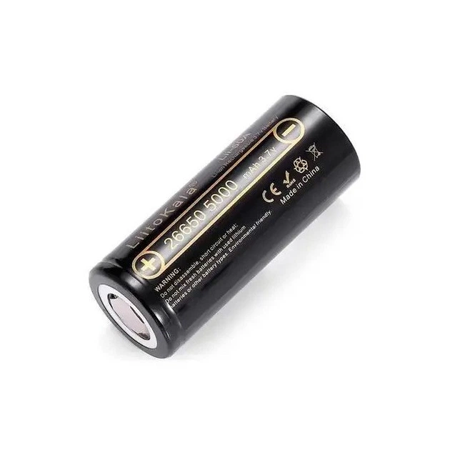 Аккумулятор 26650 Liitokala Lii-50А высокотоковый Li-ion 3.7В 5000мАч ...