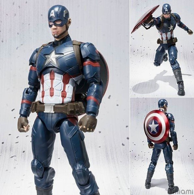 Фигурки героев Marvel Мстители финал Капитан Америка супер герой 15см ...