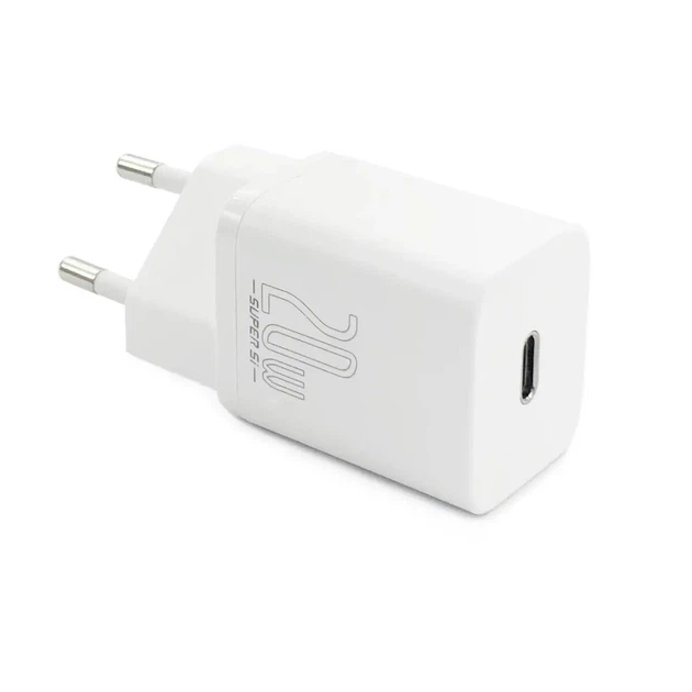 СЗУ Baseus Super Si 1C 20W With Simple Wisdom Data Cable Type-C/iP 1m White TZCCSUP-B02 - Фото 2 СЗУ Baseus Super Si 1C 20W With Simple Wisdom Data Cable Type-C/iP 1m White TZCCSUP-B02 - зображення 2