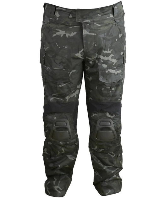 Тактичні штани військові KOMBAT UK армійські чоловічі ЗСУ Trousers GenII S мультікам чорний (OPT-31501) - зображення 1