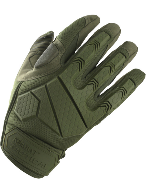 Тактичні військові рукавички KOMBAT UK захисні рукавиці S оливковий (OPT-12951) - зображення 2