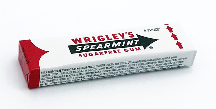Жевательная резинка Wrigley Spearmint Жвачка Ригли Спиарминт от ...