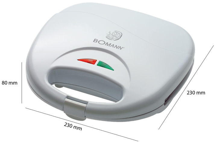 Бутербродниця BOMANN ST5016CB White - зображення 6