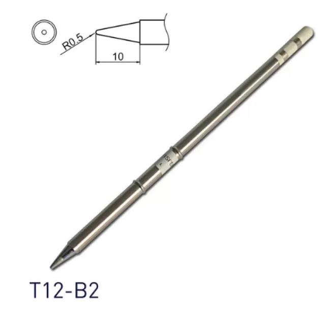 Жало наконечник T12-B2 Конус для паяльника паяльної станції Hakko T12 ...