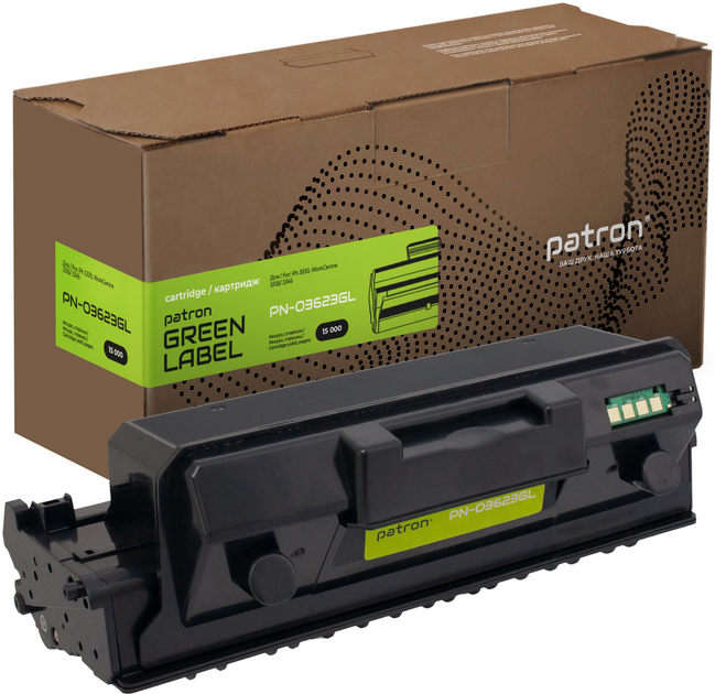 Тонер-картридж совместимый Patron Green Label для Xerox 106R03623 Black ...