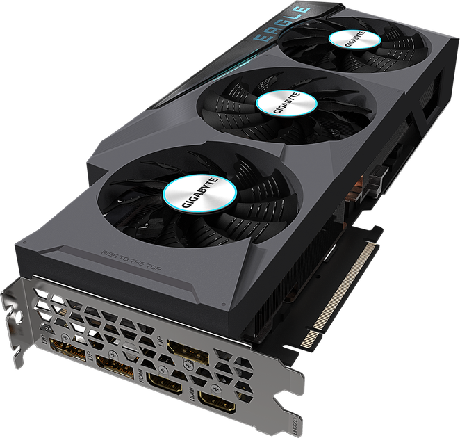 Видеокарта Gigabyte PCI-Ex GeForce RTX 3080 EAGLE OC 10GB GDDR6X (320bit) (1710/19000) (2 х HDMI, 3 x DisplayPort) (GV-N3080EAGLE OC-10GD) - изображение 7