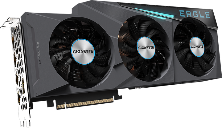 Видеокарта Gigabyte PCI-Ex GeForce RTX 3080 EAGLE OC 10GB GDDR6X (320bit) (1710/19000) (2 х HDMI, 3 x DisplayPort) (GV-N3080EAGLE OC-10GD) - изображение 4