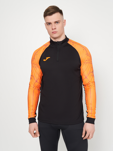 Спортивная кофта Joma Elite Ix 102756.108 S Черно-оранжевая ...