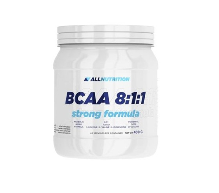 Аминокислоты All Nutrition BCAA 8:1:1 (400 g), вкус strawberry – низкие ...