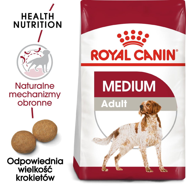 Сухий корм для дорослих собак середніх порід Royal Canin Medium Adult старше 12 місяців 4 кг (3182550708197) (99085) (3004040) - зображення 2