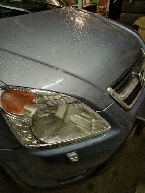 Накладки на фари (2 шт, пластик) для Honda CR-V 2001-2003 - зображення 2