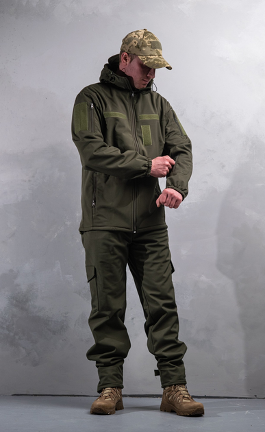 Костюм тактичний Олива НГУ/ЗСУ Softshell (Розмір 52) - зображення 1