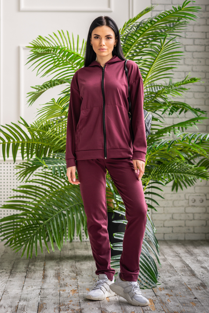 Fashions • Спортивный костюм женский Камила Fashions L бордовый (3737/а ...