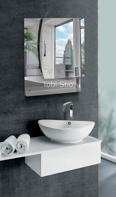 Зеркальный навесной шкаф "Эконом"для ванной комнаты Tobi Sho ТS-76 500х700х130 мм - изображение 3
