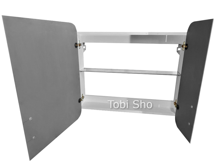 Шкаф зеркальный "Эконом" с двумя дверцами для ванной комнаты Tobi Sho ТS-31 650х600х130 мм - изображение 4