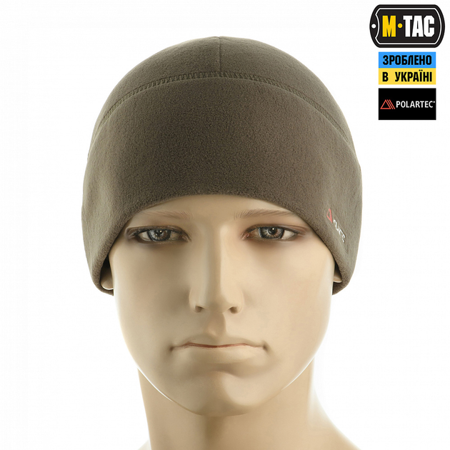 Шапка тактическая зимняя теплая M-Tac Watch Cap флис Light Polarteс XL оливковый (OR.M_E87F26B19163) - изображение 2